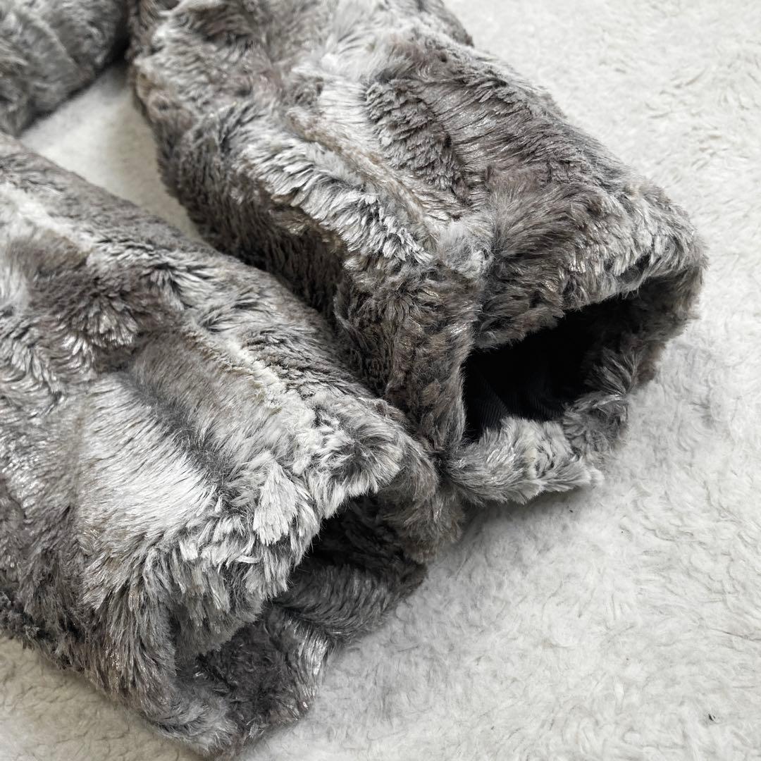 【極美品・近年・完売品】TORNADO MART　ウエットルックファーコート