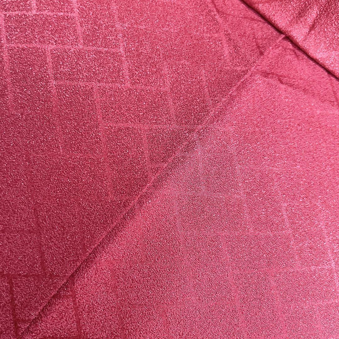 訪問着　フルセット　桧垣地紋　花丸紋　艶やか　着物　付け下げ　I6