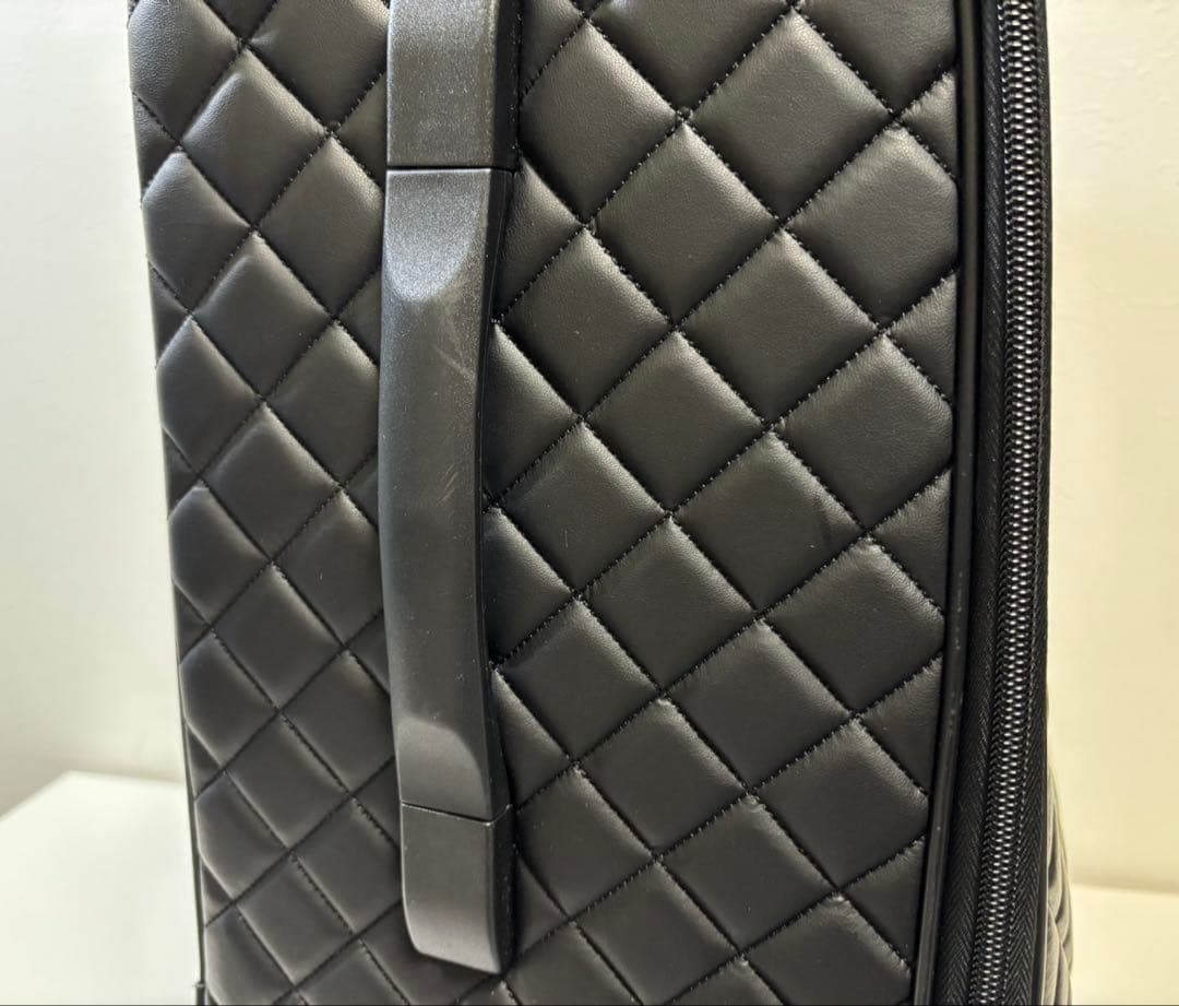 マダムヒロコ キルティング加工 キャリーケース ブラック