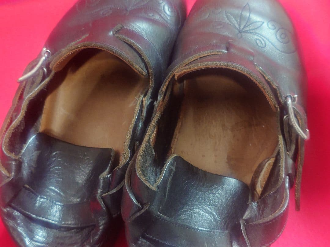 希少 RUDE GALLERY 艶革　レザー サボ サンダル シューズ 黒3