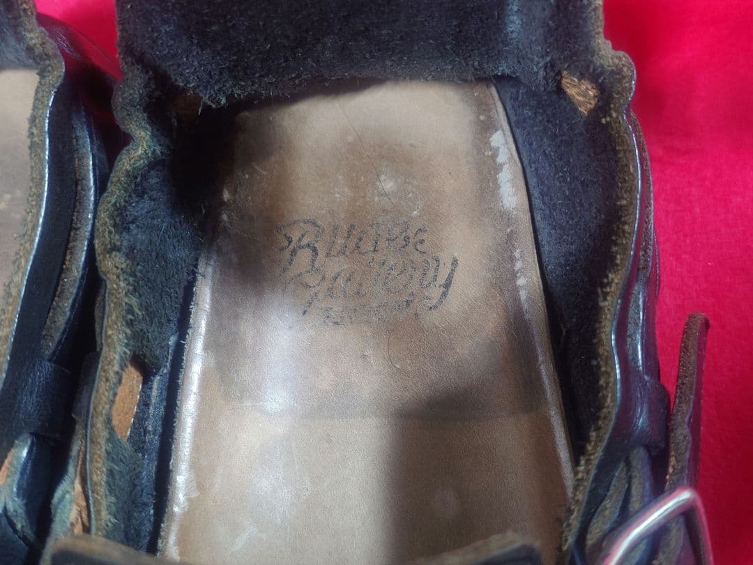 希少 RUDE GALLERY 艶革　レザー サボ サンダル シューズ 黒3