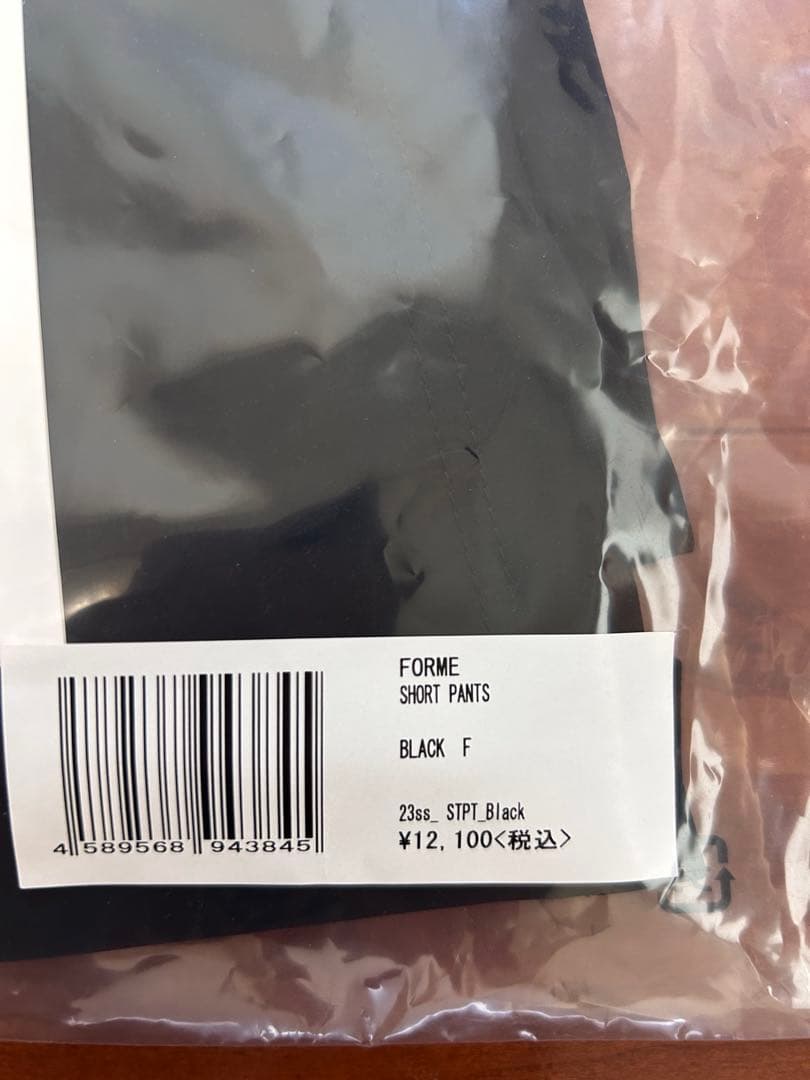 【新品未使用】東原亜希 FORME MOTHER 撥水ショート パンツ ブラック