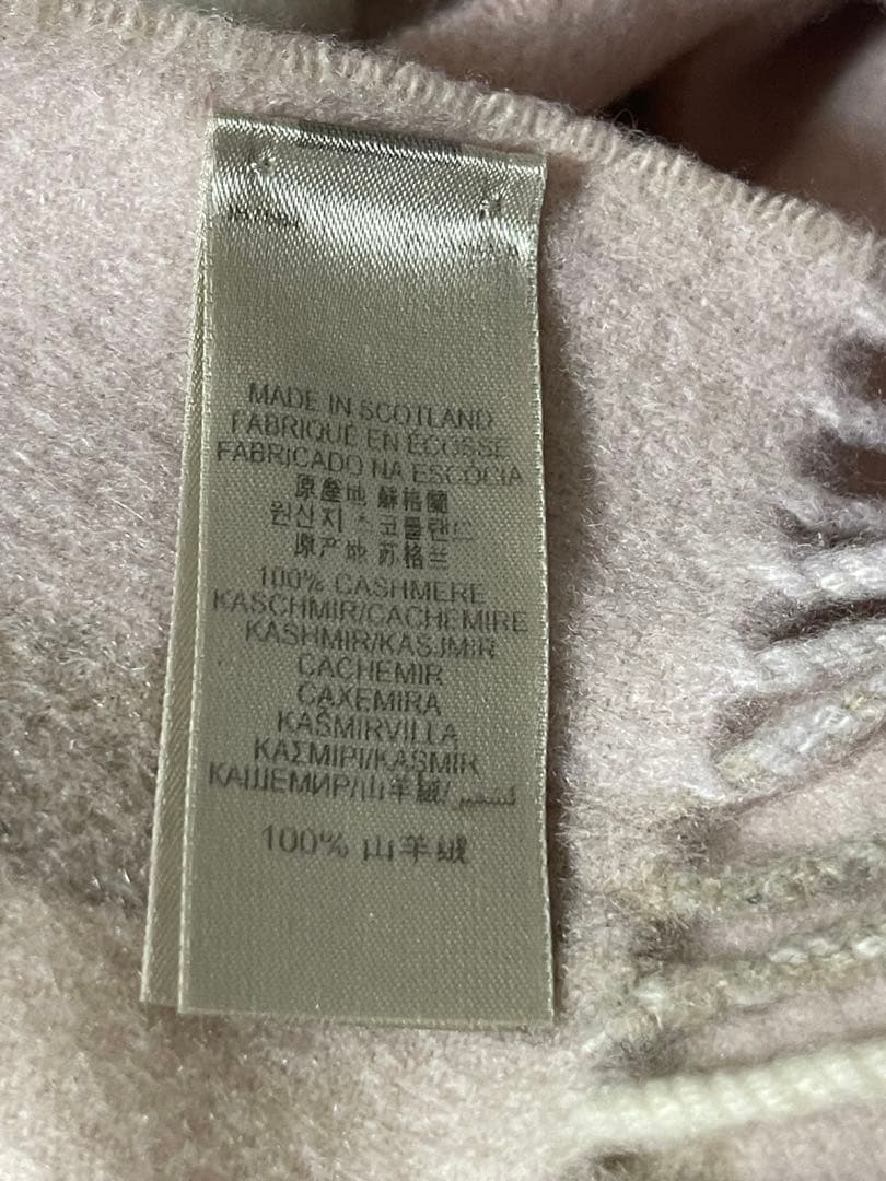 coco バーバリー　カシミヤ　マフラー