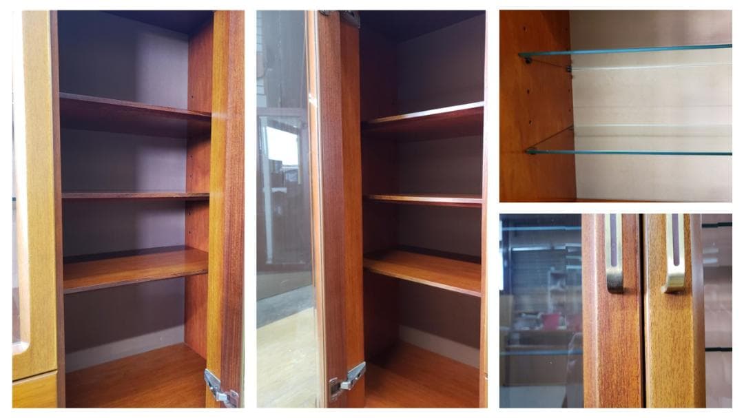 kishiii　D23　富士ファニチャ　花梨材使用　照明付きサイドボード