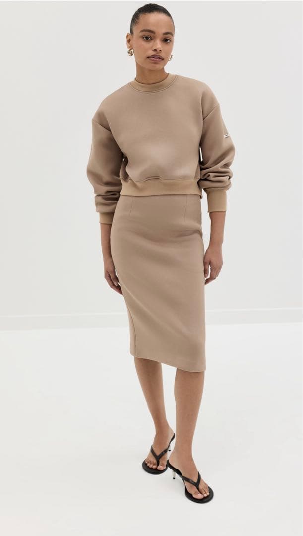 RECTO バックオープン ベージュ トップス