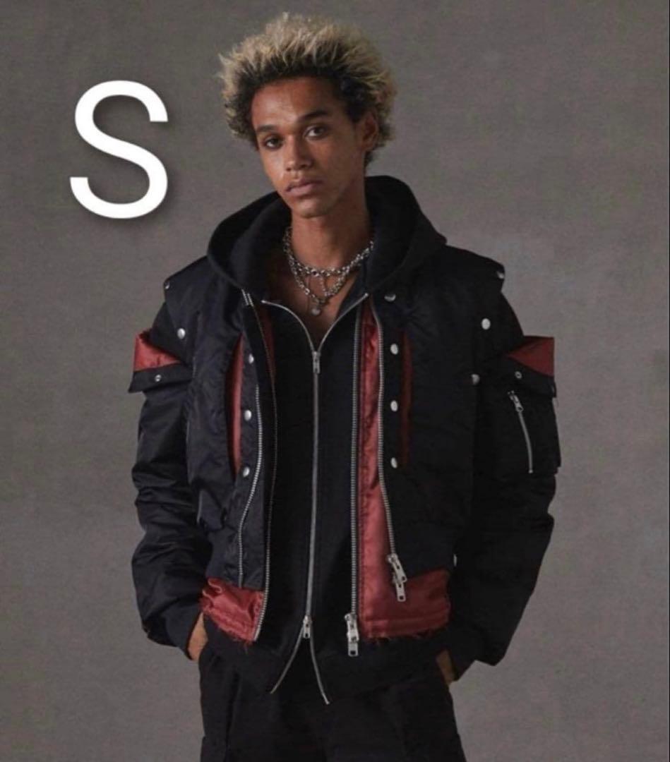 【完売品】【GRANCY】ボリュームレイヤードデザインMA-1 / Sサイズ