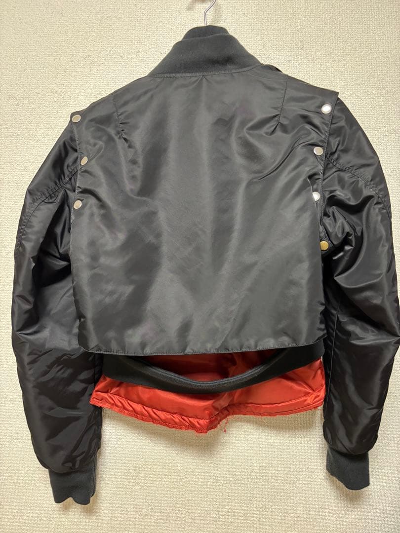 【完売品】【GRANCY】ボリュームレイヤードデザインMA-1 / Sサイズ