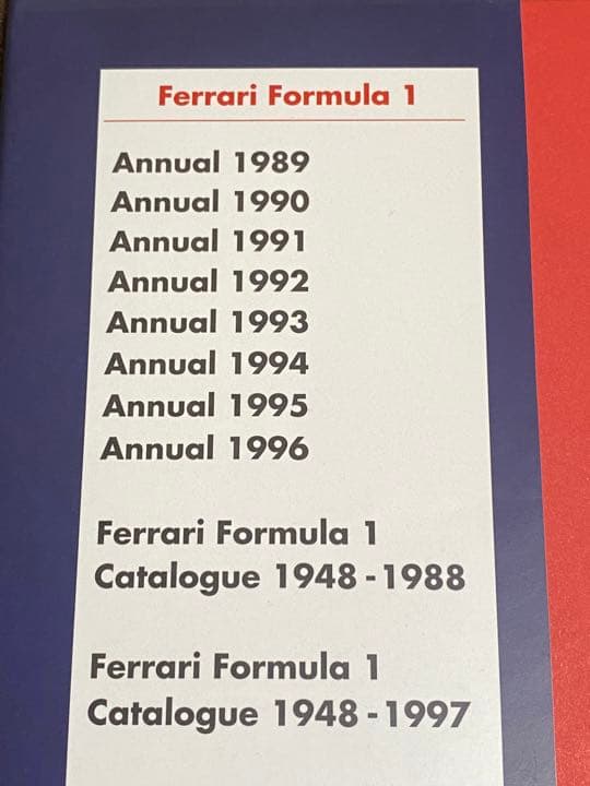 輸入本 FERRARI FORMULA1 1997 フェラーリ フォーミュラ