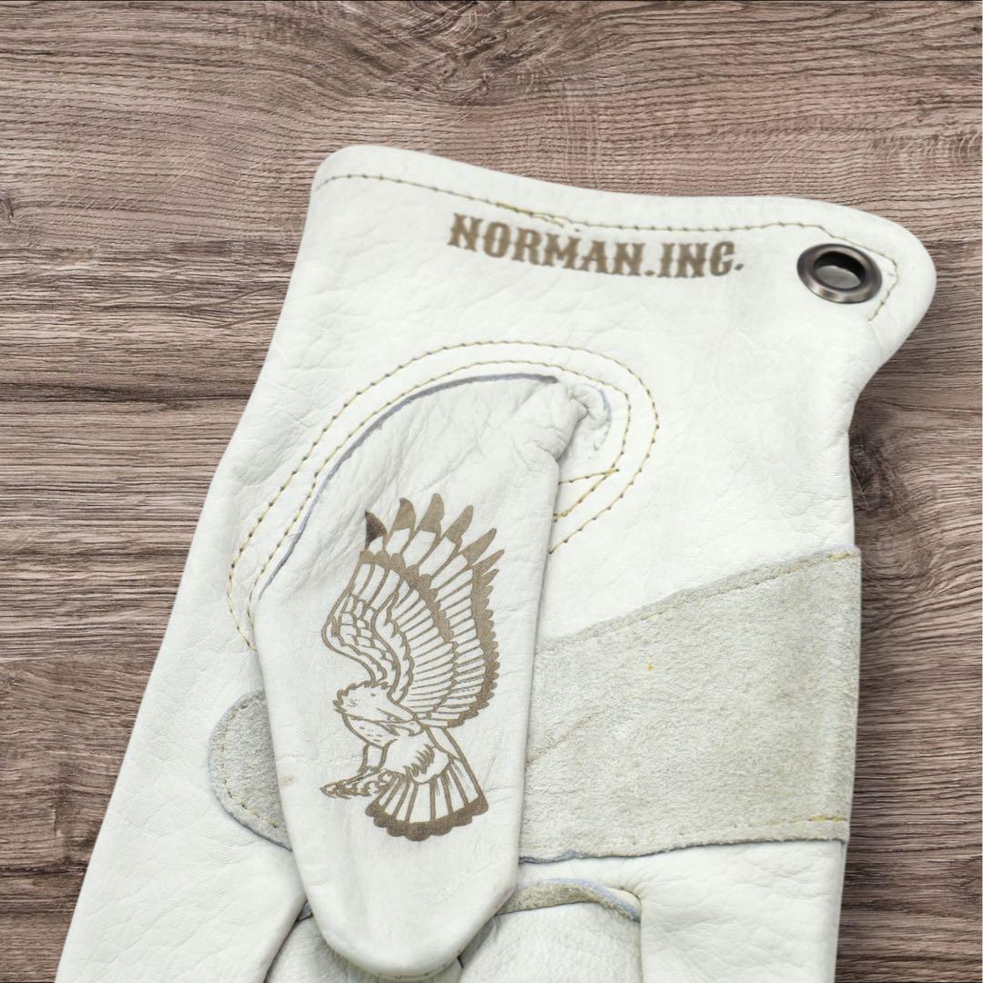 牛革　レザーグローブ　アメリカン　バイク　ハーレー　カスタム　手袋　タトゥー　L