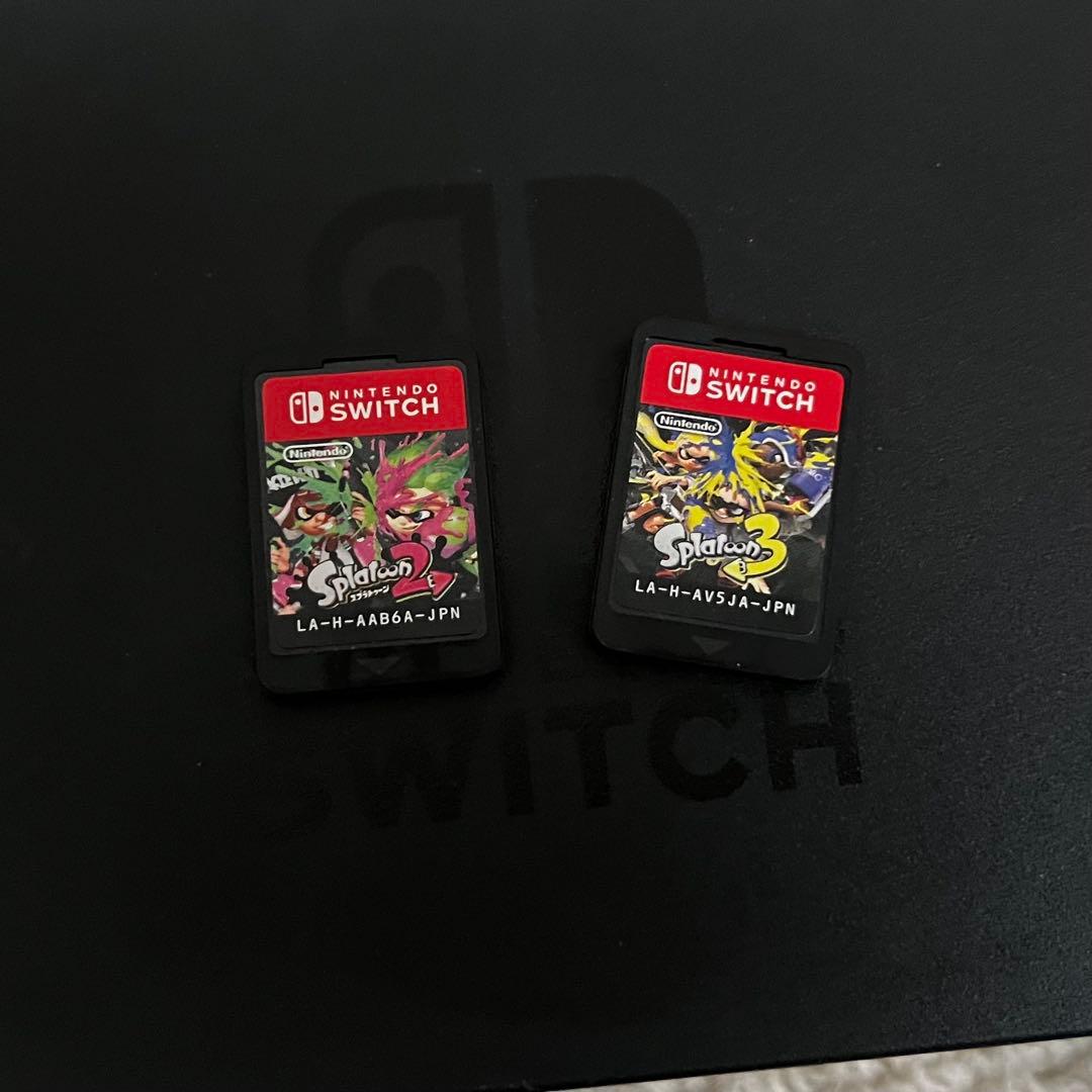 Nintendo Switch グレー 本体 スプラ2 スプラ3 プロコン