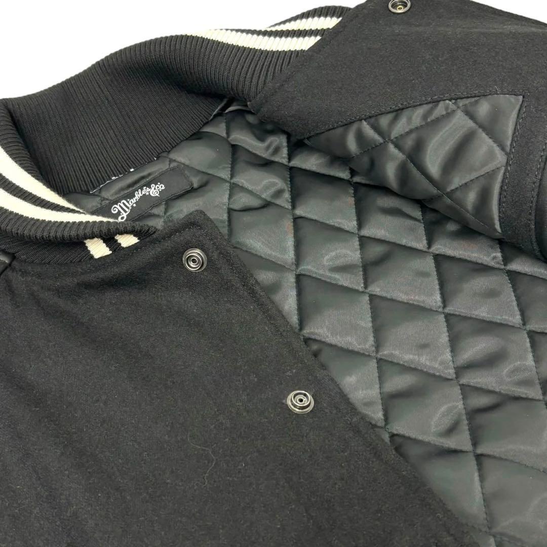 Marbles TMT コラボVarsity Jacket BLACK M 本革