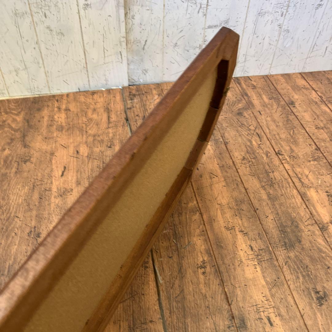 アンティーク 木製フレーム 12角形 壁掛け鏡 ウォールミラー レトロ