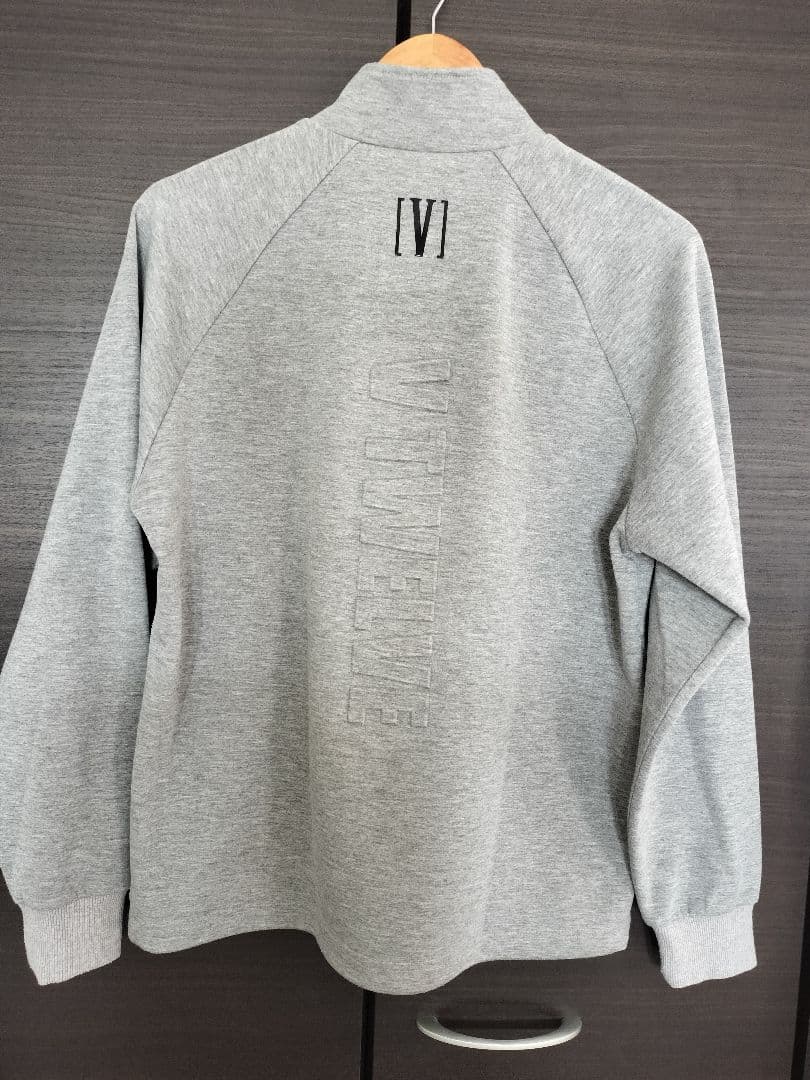 【V12】メンズ ゴルフ 秋冬ウエア スウェット セットアップ　 グレー系