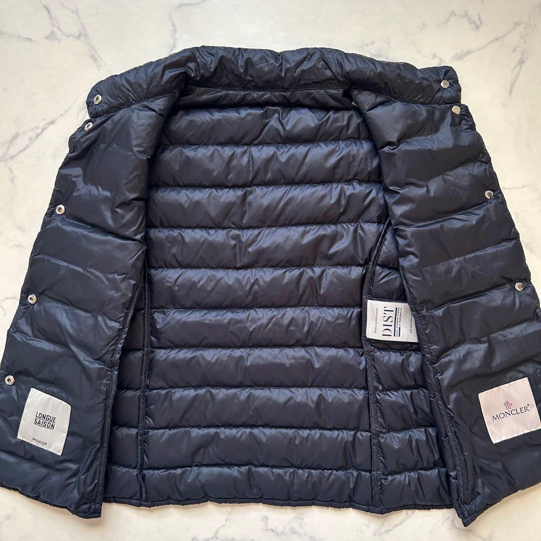 極美品 モンクレール 2023年モデル LIANE ダウンベスト ワッペン 紺