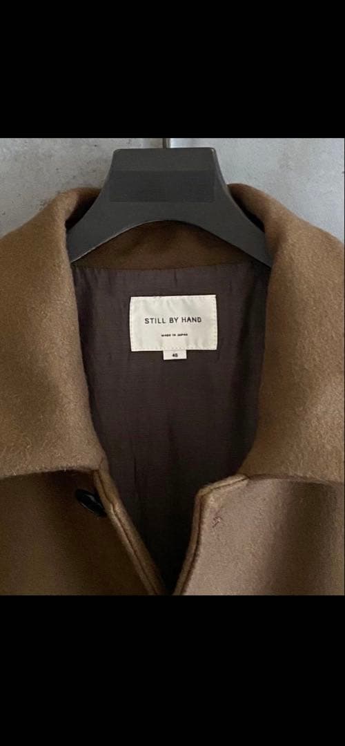 【bk】スティルバイハンド メルトンステンカラーハーフコート