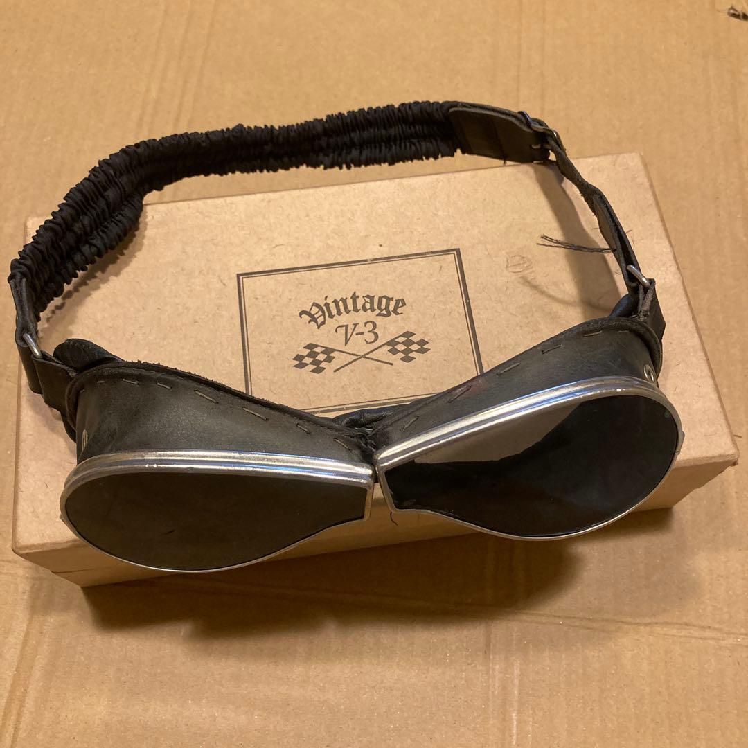 ヴィンテージ V-3 ブラックゴーグル　swans