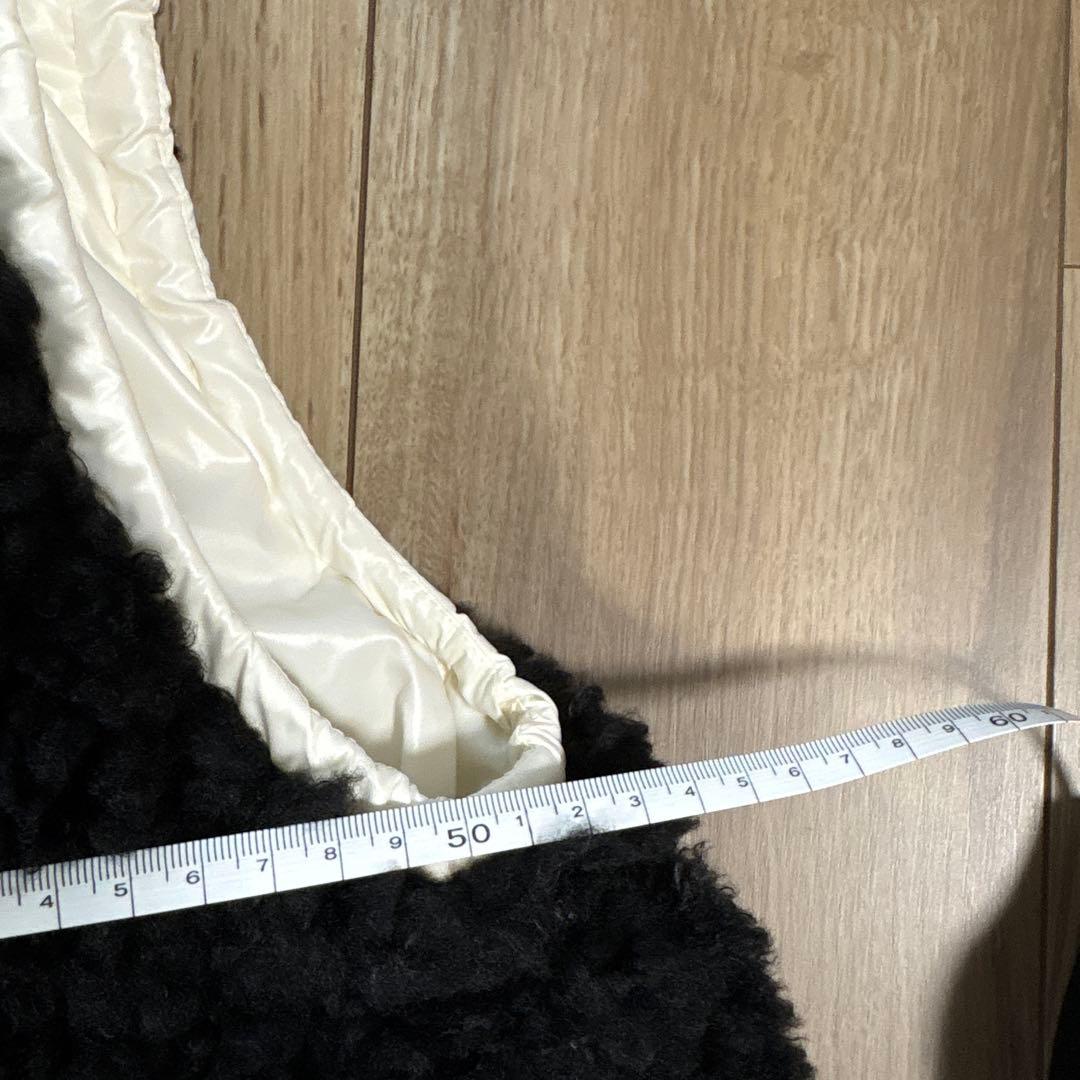 hiroさま専用 【美品】モンクレール ボア素材 ブラックダウンベスト