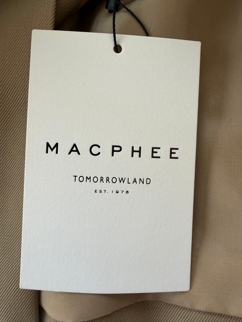 新品未使用　トゥモローランド　MACPHEE　ウール　ジャケット