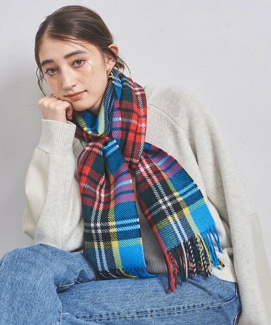 【別注】新品★ 大判ストール チェック Joshua Elliss ¥30800