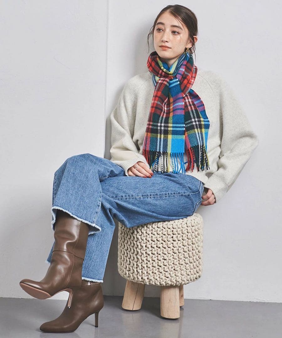 【別注】新品★ 大判ストール チェック Joshua Elliss ¥30800