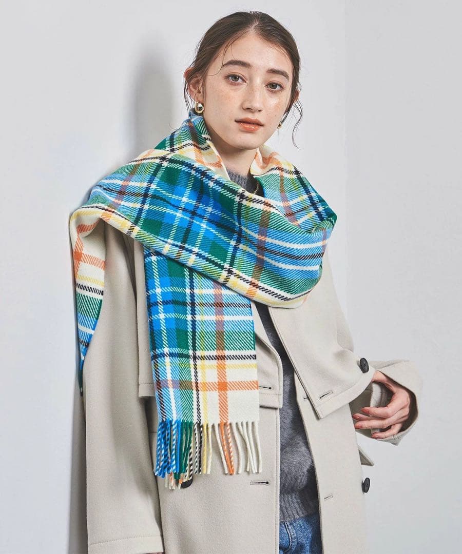 【別注】新品★ 大判ストール チェック Joshua Elliss ¥30800