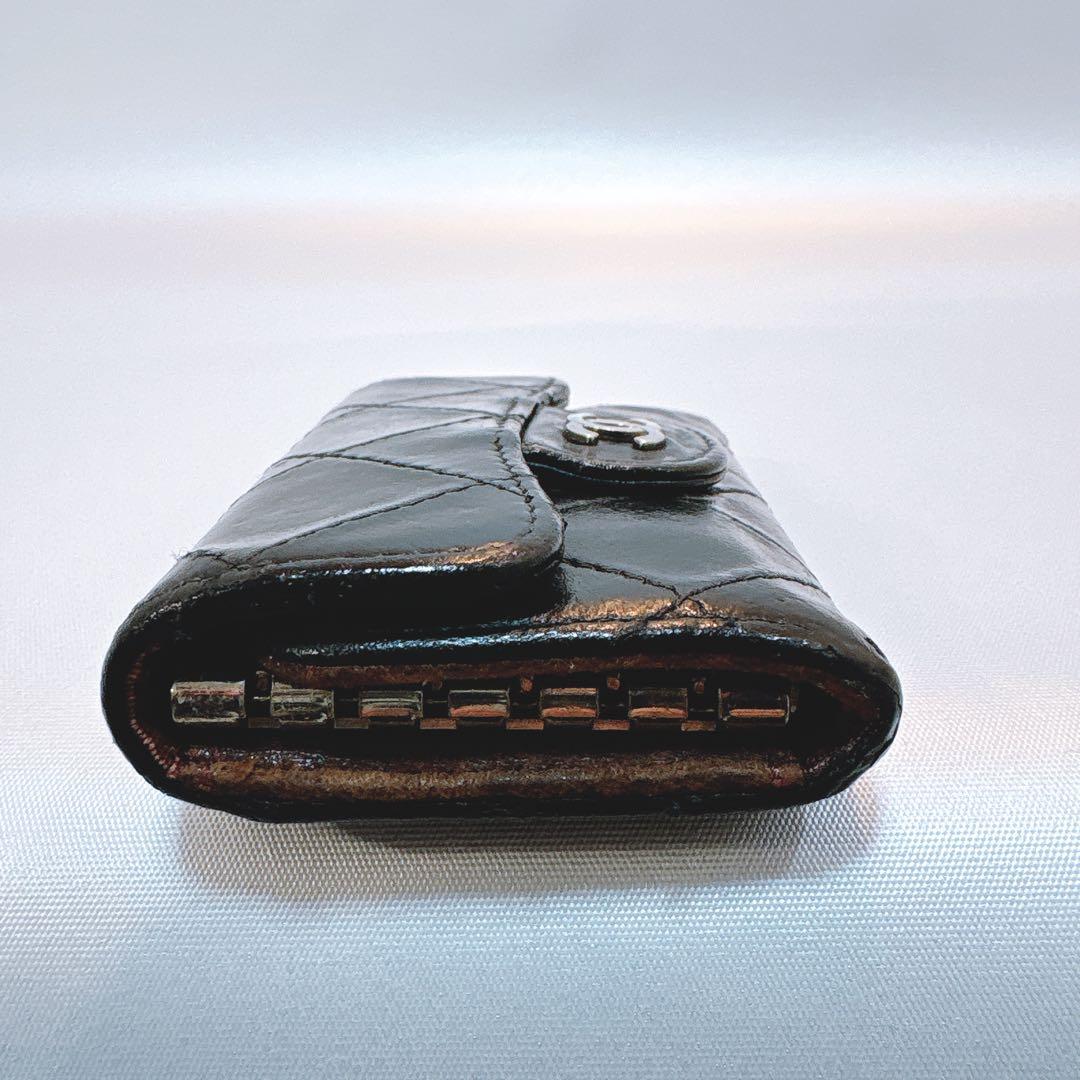 【シャネル】マトラッセ 6連 キーケース ラムレザー 正規品 シリアル有り