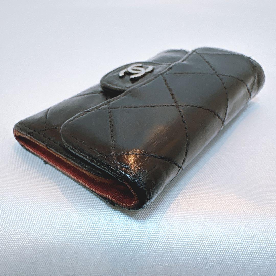 【シャネル】マトラッセ 6連 キーケース ラムレザー 正規品 シリアル有り