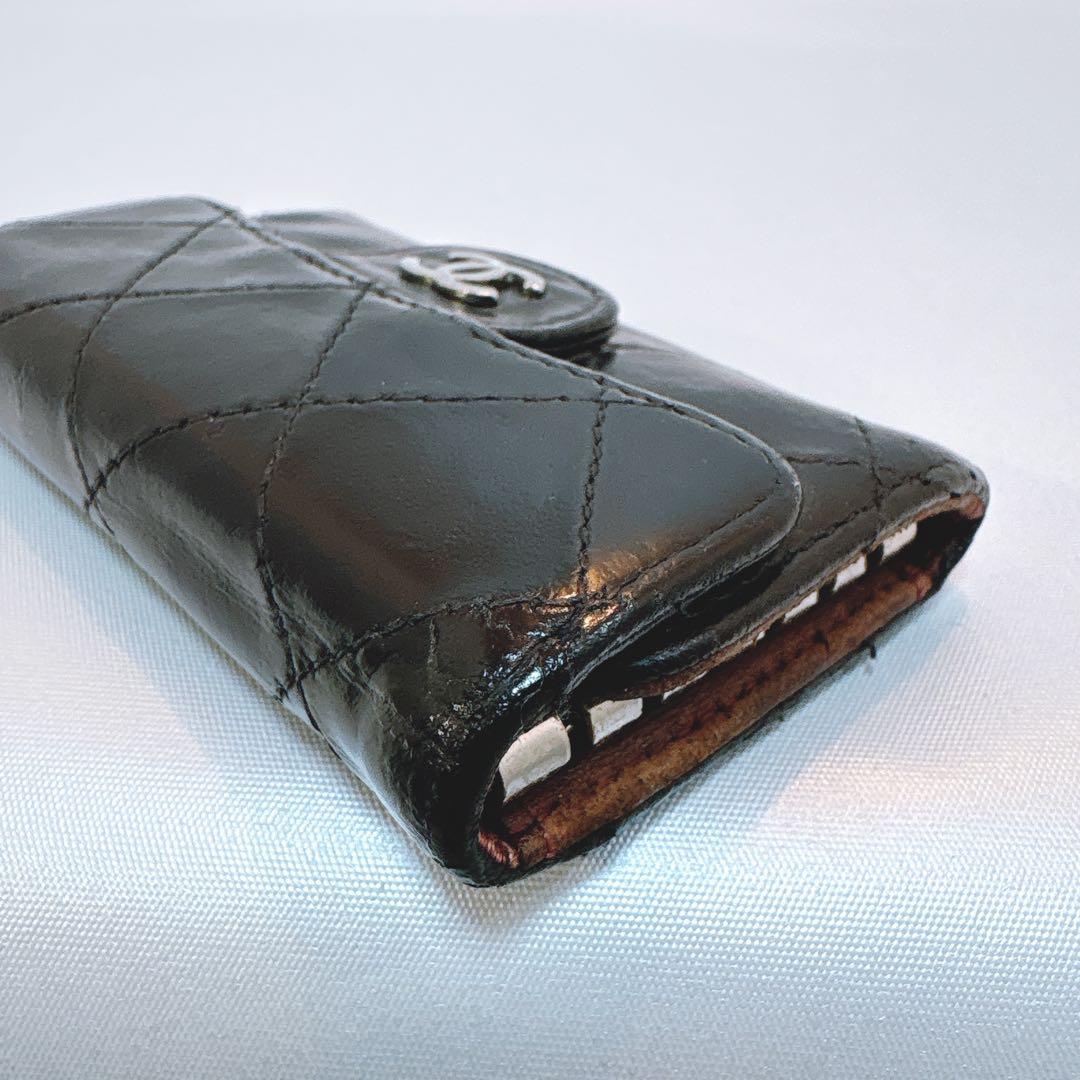 【シャネル】マトラッセ 6連 キーケース ラムレザー 正規品 シリアル有り