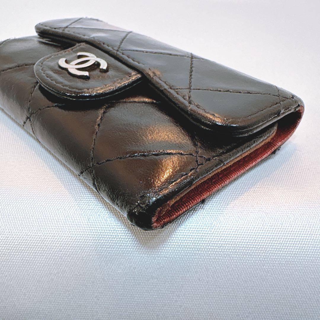 【シャネル】マトラッセ 6連 キーケース ラムレザー 正規品 シリアル有り