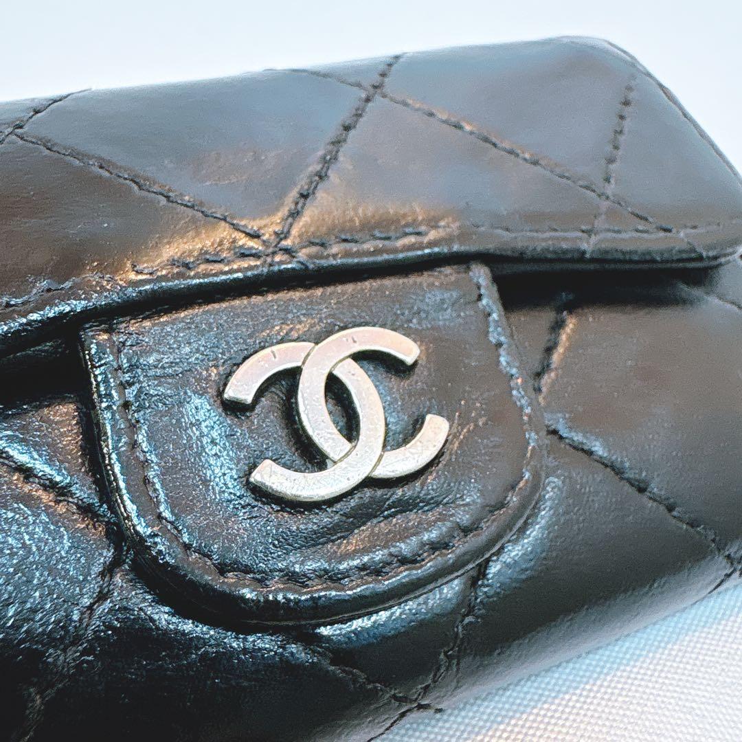 【シャネル】マトラッセ 6連 キーケース ラムレザー 正規品 シリアル有り