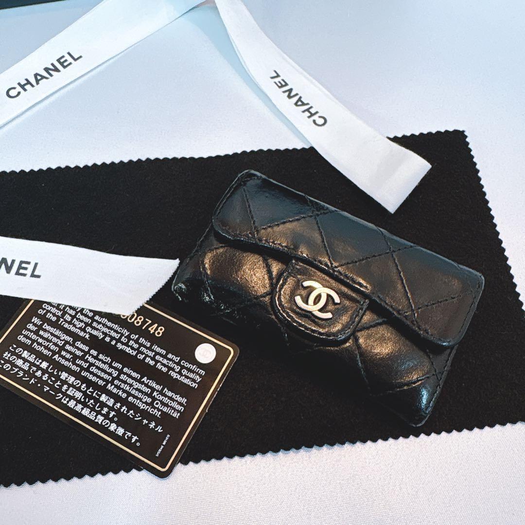 【シャネル】マトラッセ 6連 キーケース ラムレザー 正規品 シリアル有り