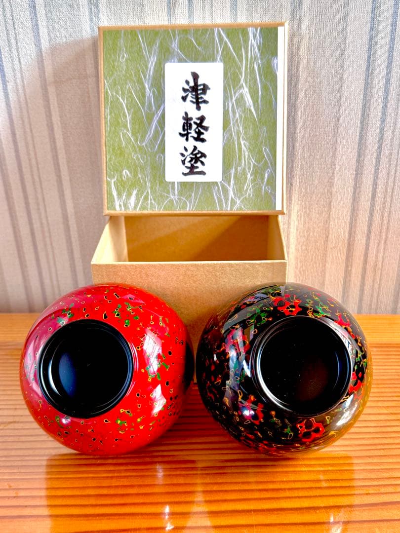 新品2.5万❗️津軽塗夫婦椀