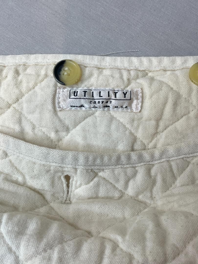 RHC x Utility Canvas 　キルティング クッション⚫︎ホワイト