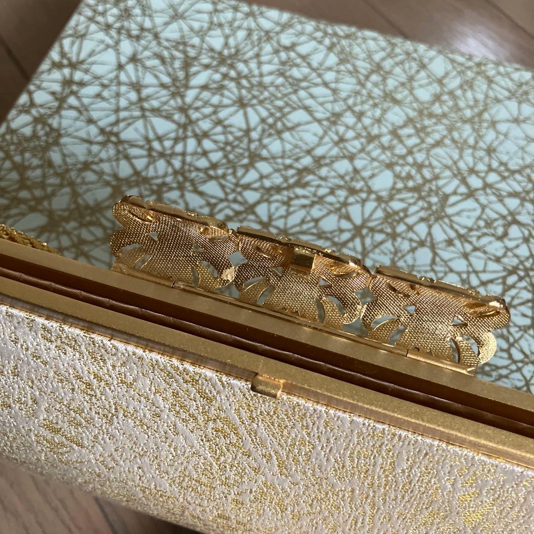 龍村美術織物　もみ菊　パーティーバッグ