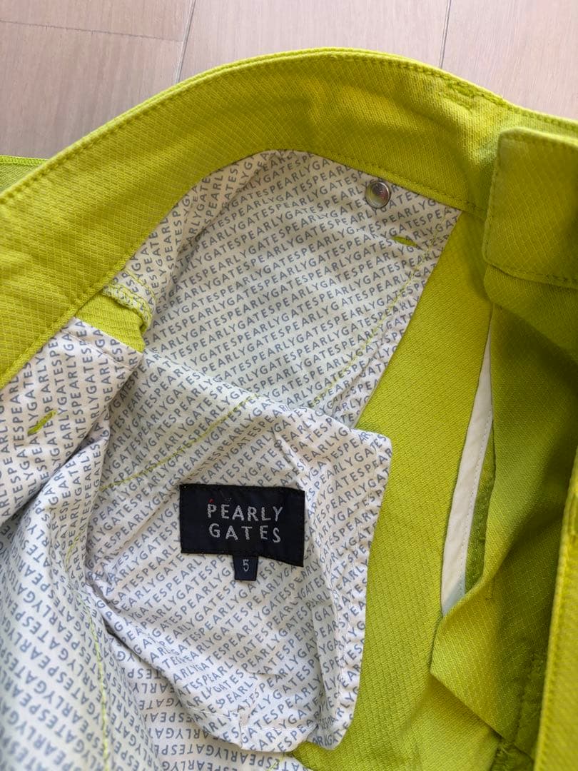 PEARLY GATES 蛍光イエロー ゴルフパンツ サイズ5