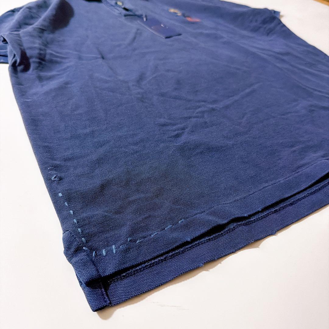 新品✨ポロバイラルフローレン ポロベア ガーメントダイ加工 半袖ポロシャツ L