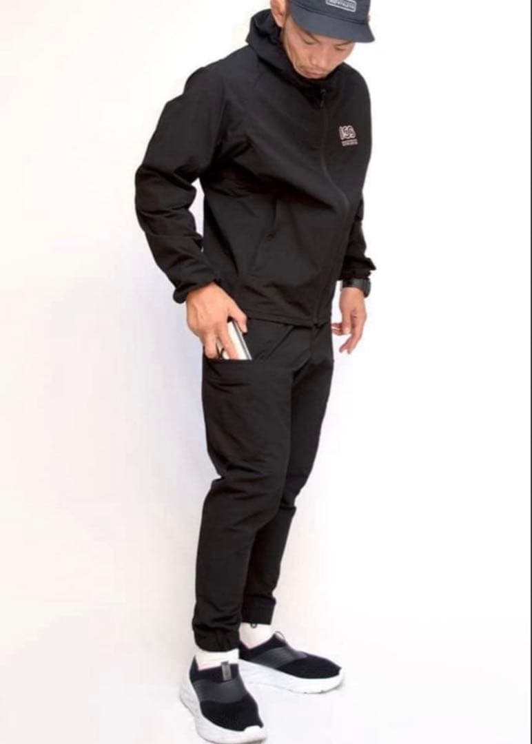 100A SIDE POCKET WARM UP PANTS M 黒