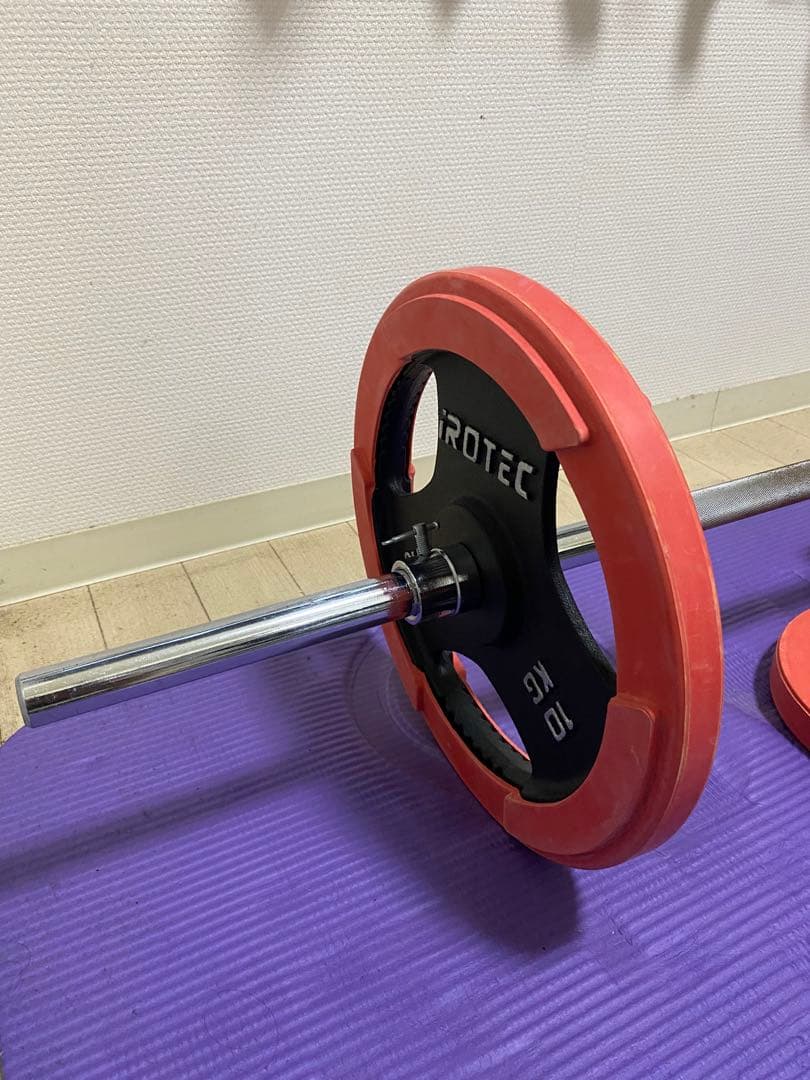 SroyIROTEC トレーニングベンチ バーベルダンベル70kgセット