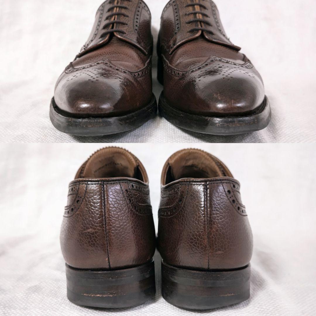 ジョージクレバリーe Cleverleyレザードレスビジネスシューズ茶