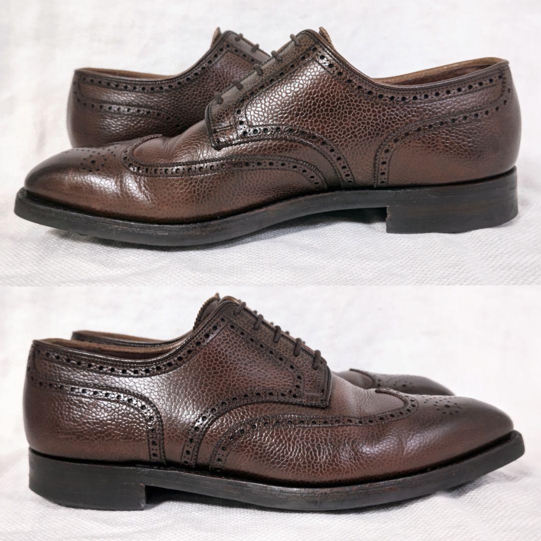 ジョージクレバリーe Cleverleyレザードレスビジネスシューズ茶