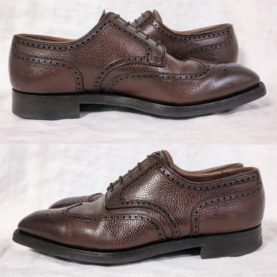 ジョージクレバリーe Cleverleyレザードレスビジネスシューズ茶