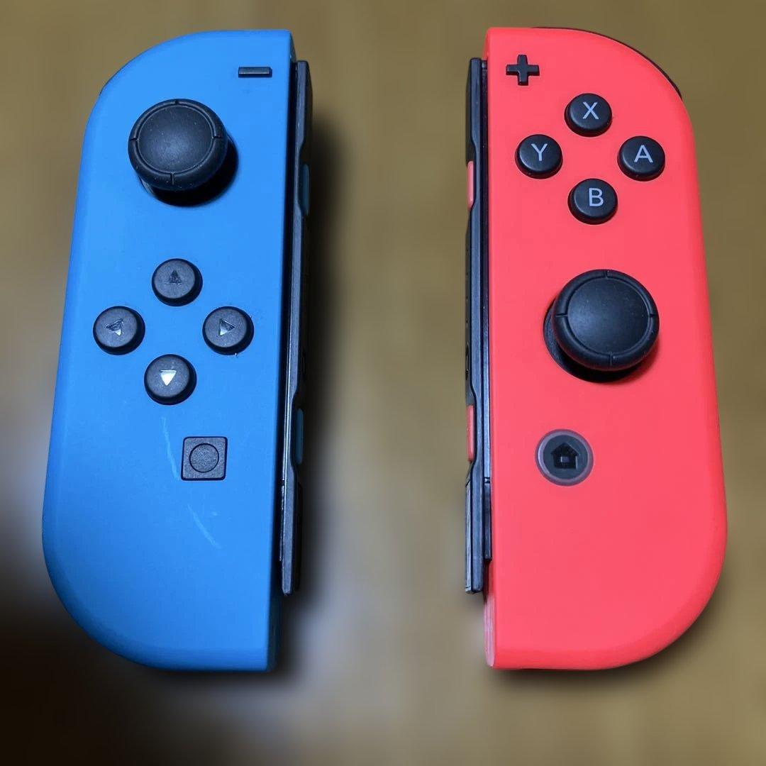 【美品】　Nintendo Switch 本体 青/赤 ジョイコン付き　強化版
