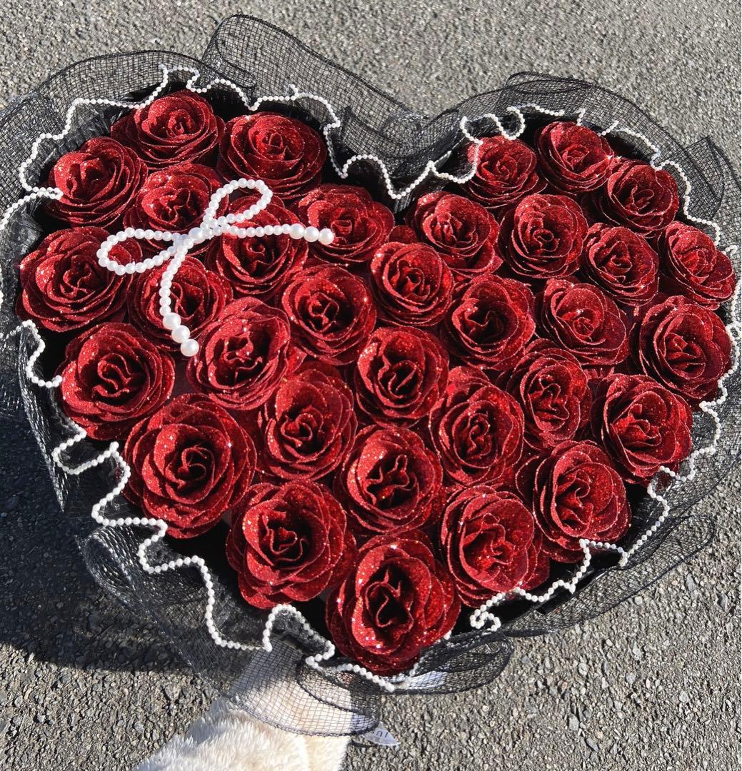 ソープフラワー薔薇 お誕生日 ・記念日 プレゼント 花束　33本