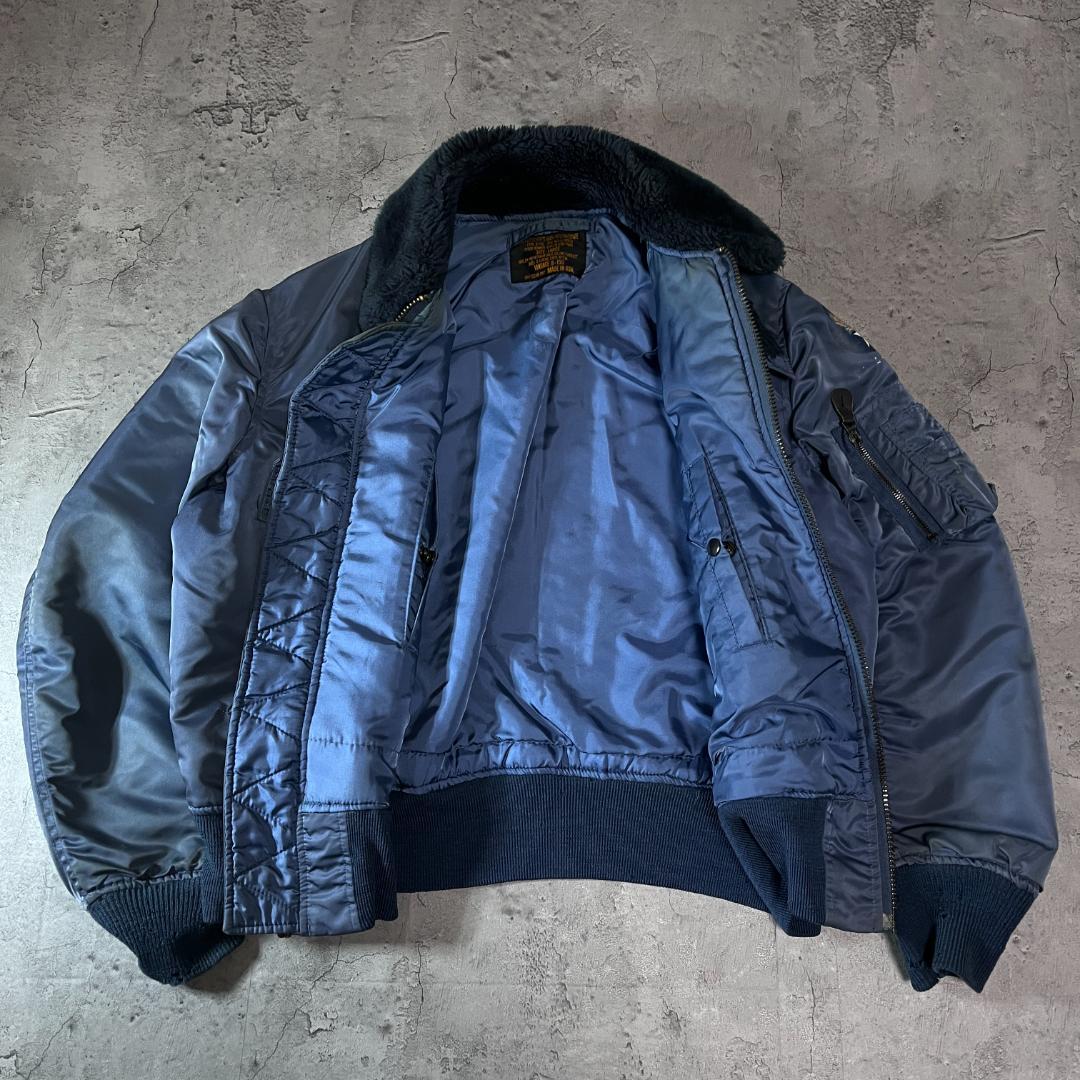 あ希少 B-15D フライトジャケット USA製 L 60s後半〜70s