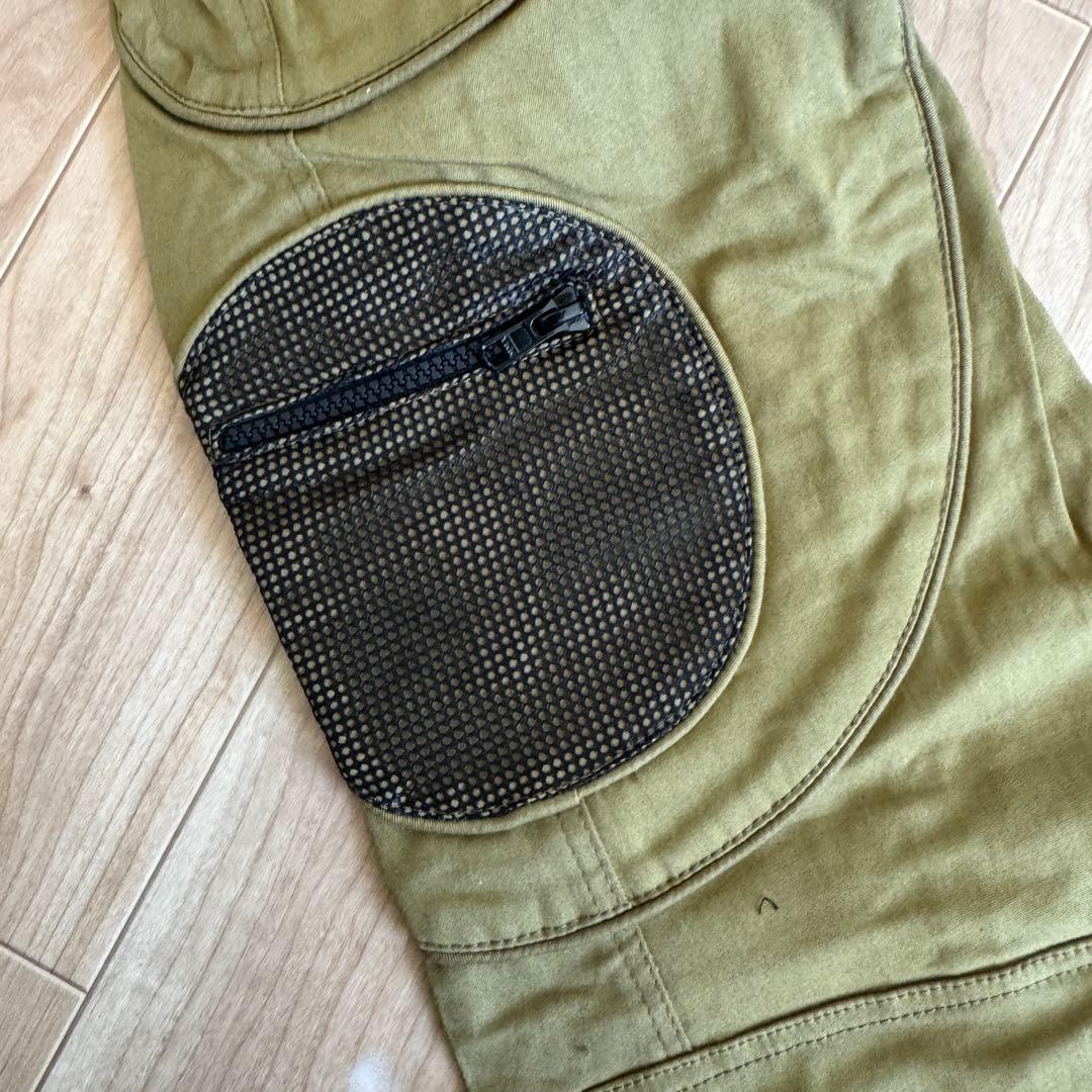 新品SPACE TRIBE レイヴフレアパンツ　カーキ