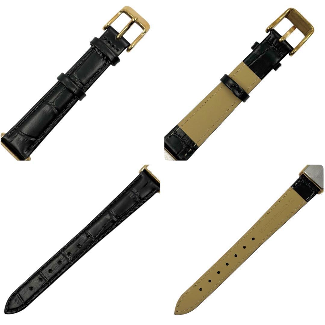 希少 セイコー エクセリーヌ 腕時計 スクエア ローマ文字盤 ゴールド 白文字盤