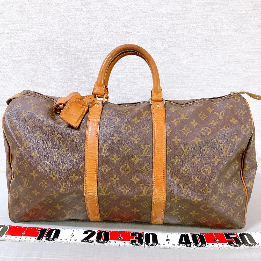 664 ルイヴィトン モノグラム　ハンドバッグ　ボストンバッグ　キーポル50