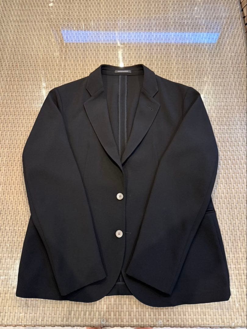 エンポリオアルマーニ　シングルブレストジャケット　ブラック　54