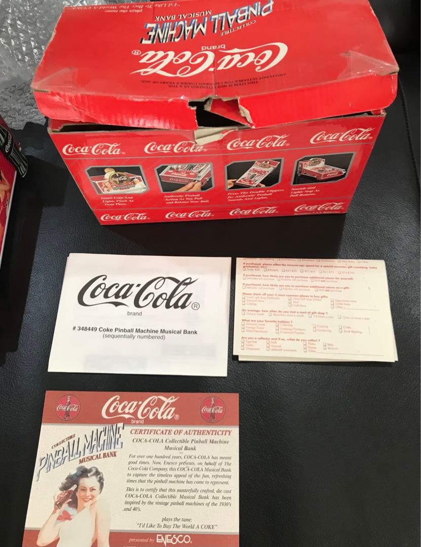 Coca-Cola コカコーラ　ピンボール型　貯金箱アンティーク