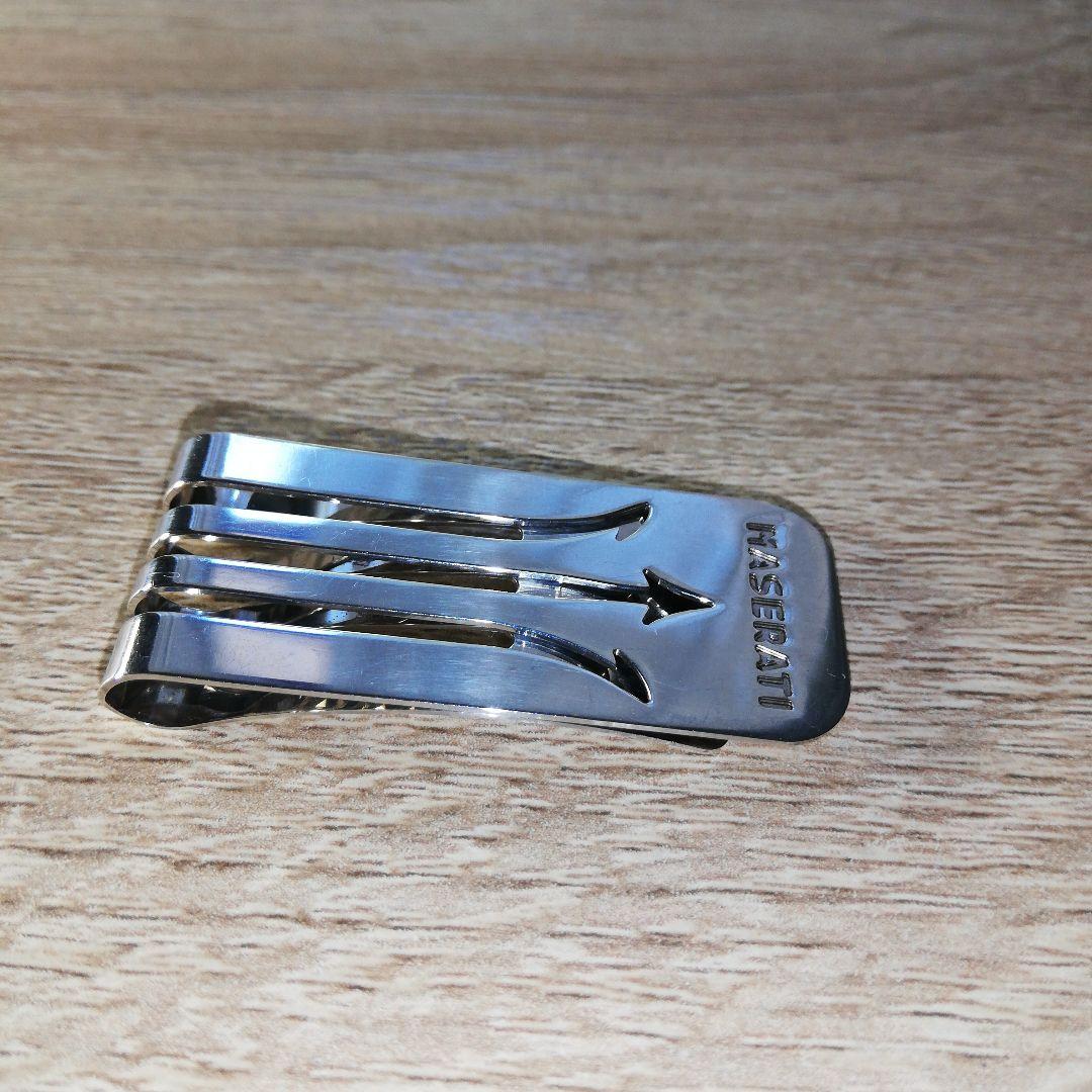 MASERATI　イタリア製　シルバー925　マネークリップ　匿名配送!